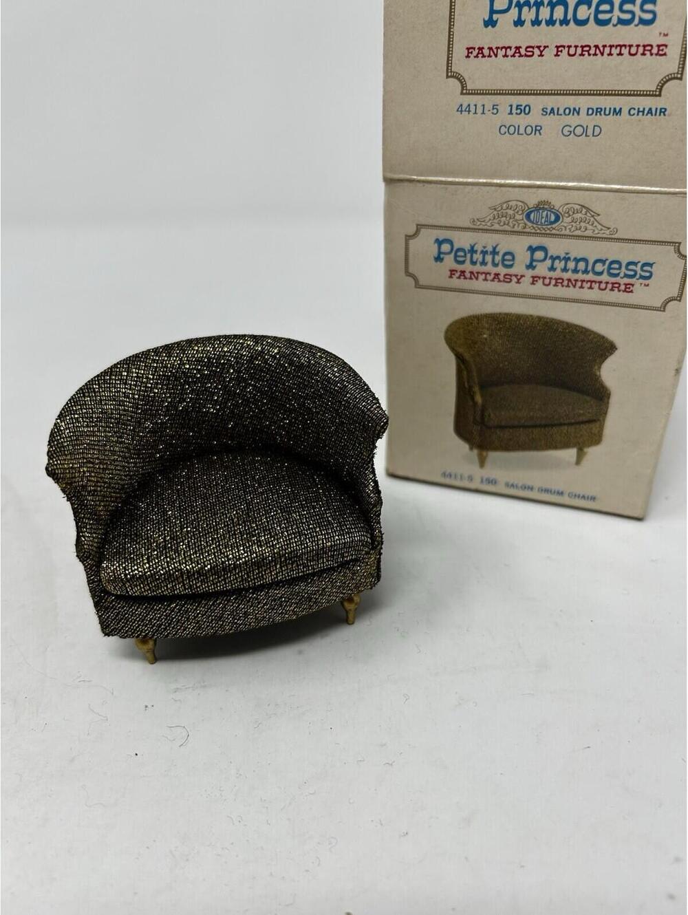 Ideal "Petite Princess" #4411-5 Salon Drum Chair in Gold